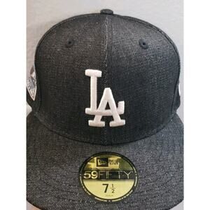 Los Angeles Dodgers Hat Cap Dodger Stadium 60 Years Denim 7 1/2 5950 New Era